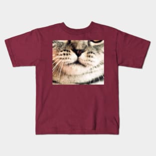 Cat face mask funny design mask _ cat mouth mask _ animal mouth funny mask Kids T-Shirt